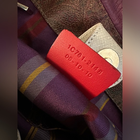 Etro Paisley Shoulder Bag purple leather - Picture 6 of 6